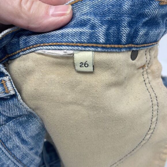 Rag & Bone Womens Blue Medium Wash Denim Cuffed Hem Hot Pants Shorts 26 - Picture 5 of 5